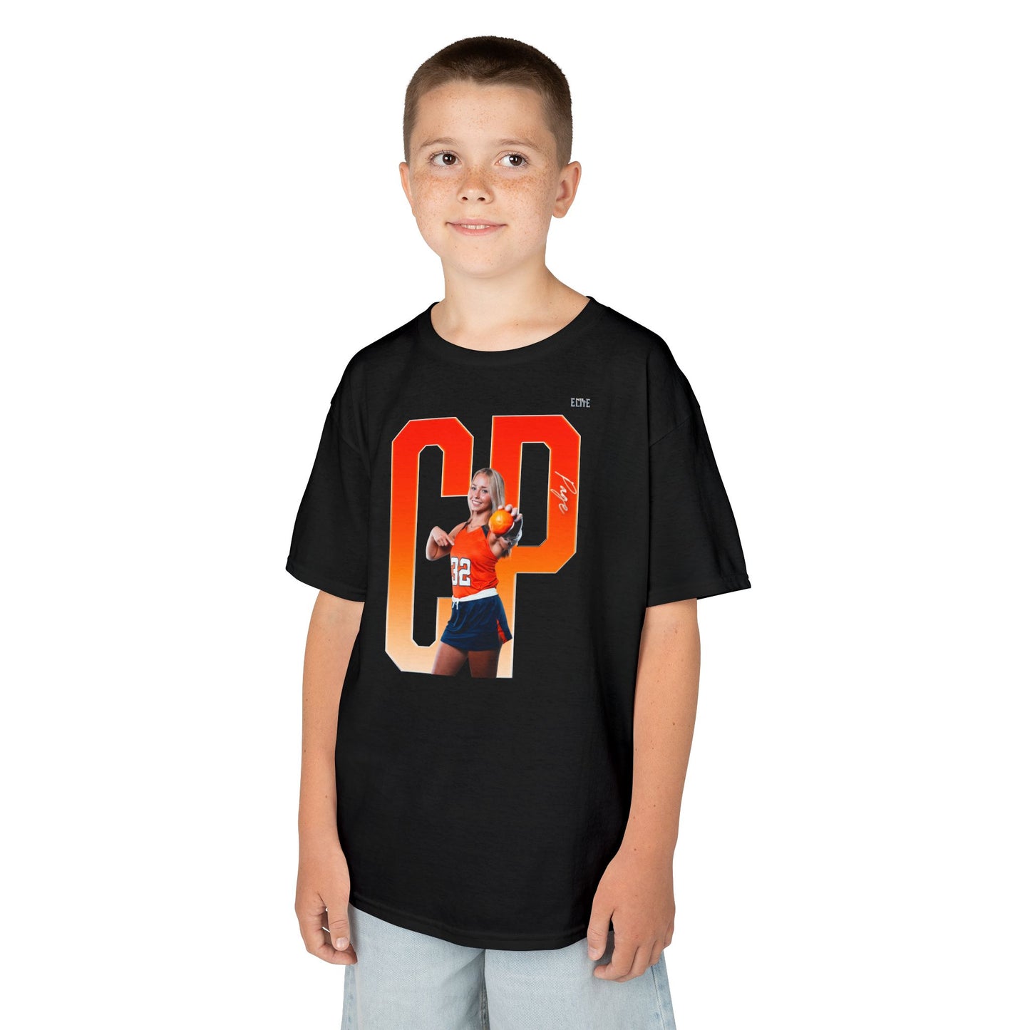 Chloe Page Player Icon Initials Kids Tee
