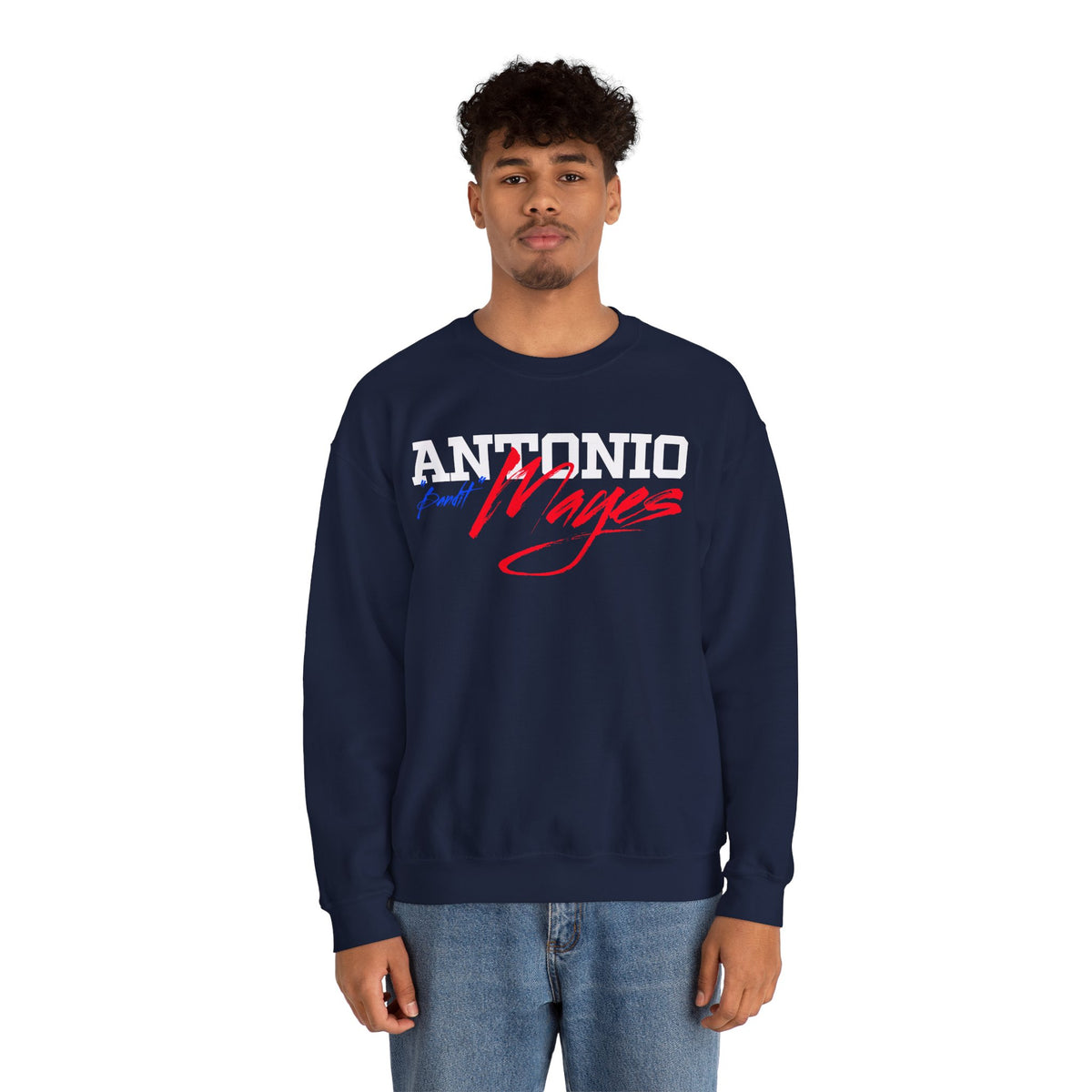 Antonio "Bandit" Mayes Cursive Name & Number Crewneck Sweatshirt