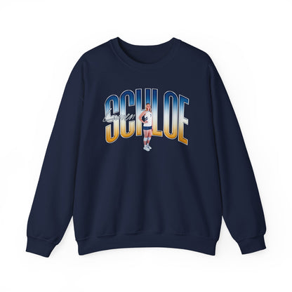 Lauren Schloe Curved Combo Colored Crewneck Sweatshirt