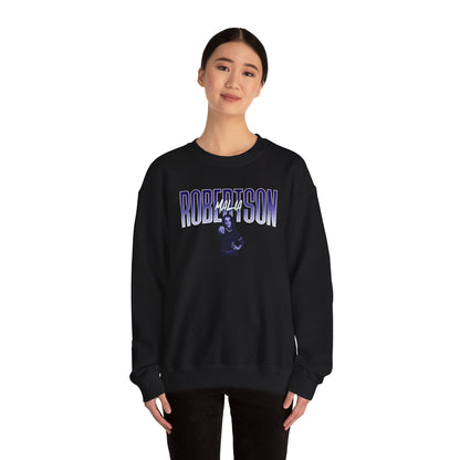Malia Robertson Curved Combo Colored Crewneck Sweatshirt
