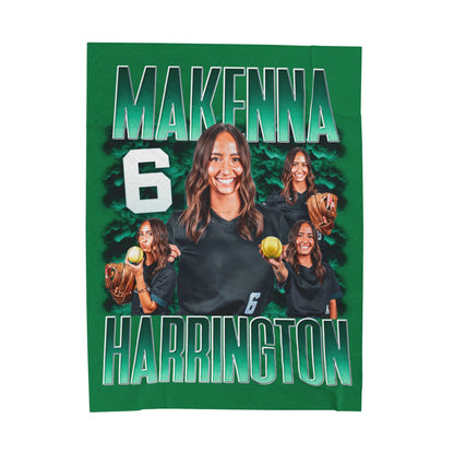 Makenna Harrington Single Color Combo 60"-80" Plush Blanket