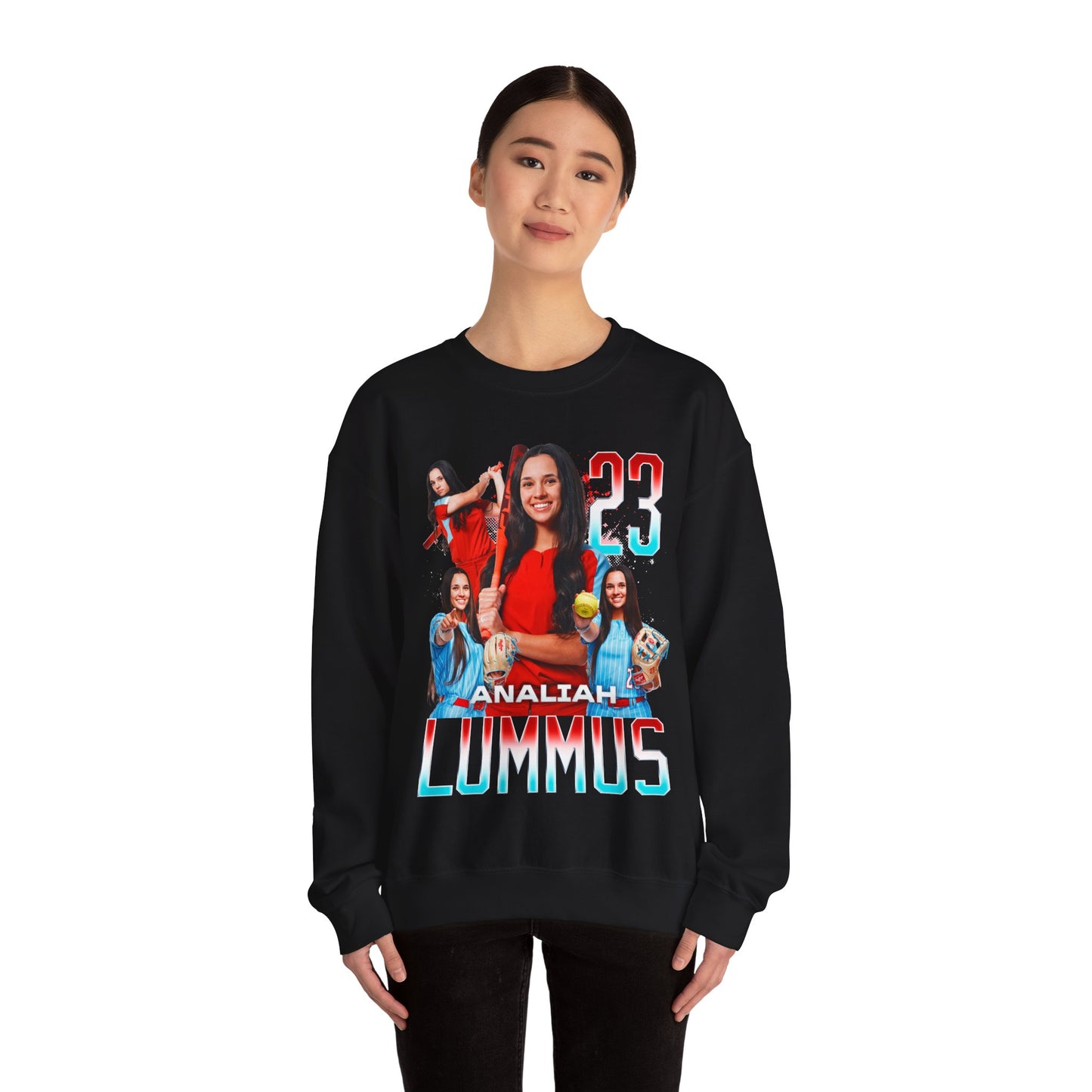 Analiah Lummus Name & Number Ombre Crewneck Sweatshirt