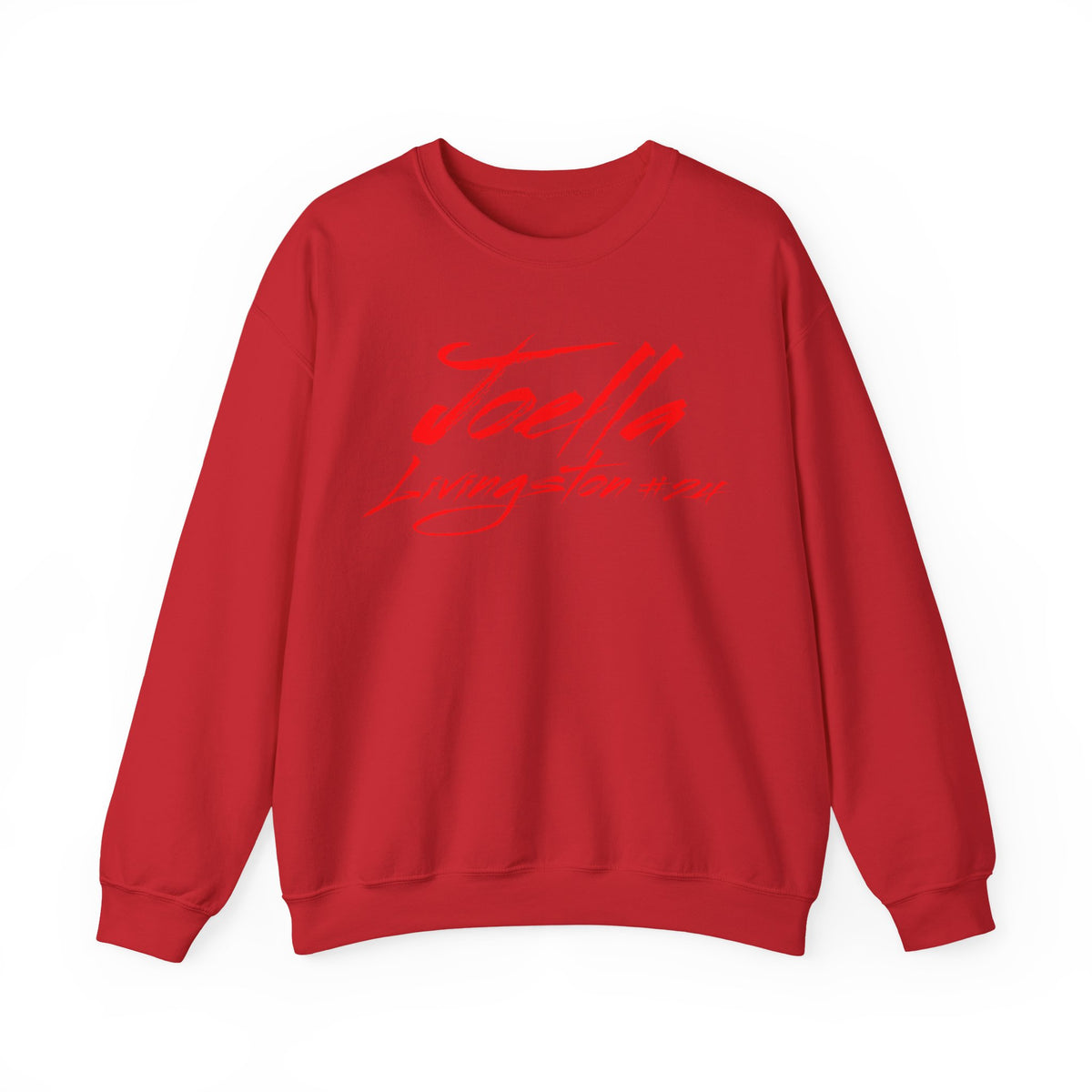 Joella Livingston Cursive Name & Number Crewneck Sweatshirt