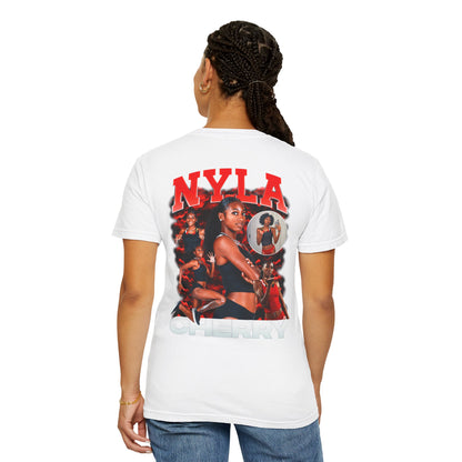 Nyla Cherry Logo Front & Back Premium Tee