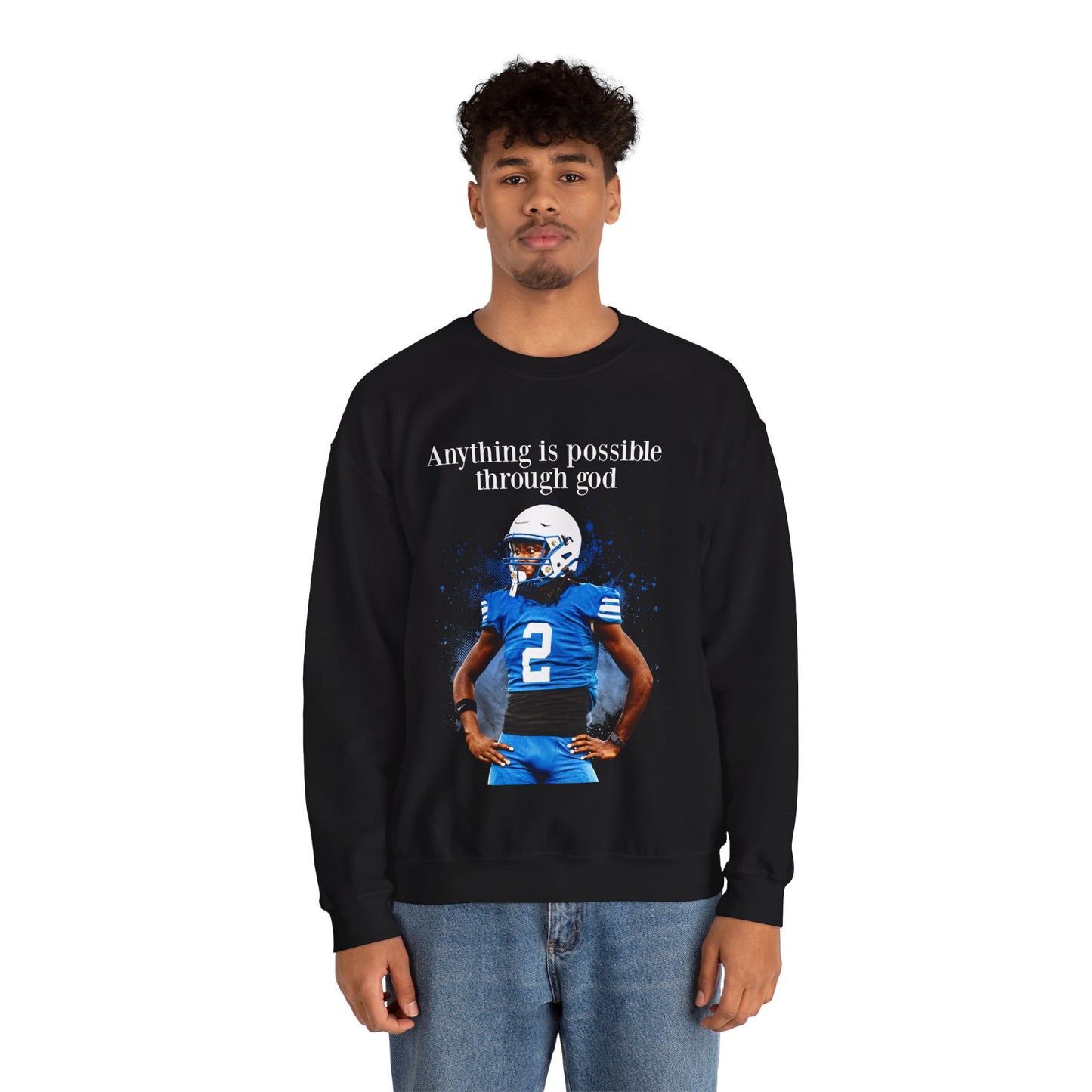 Anthony Deline Featured Quote Crewneck Sweatshirt