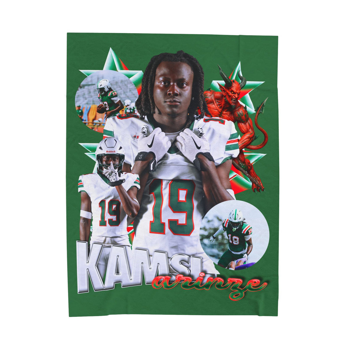 Kamsi Arinze 60"-80" Plush Blanket
