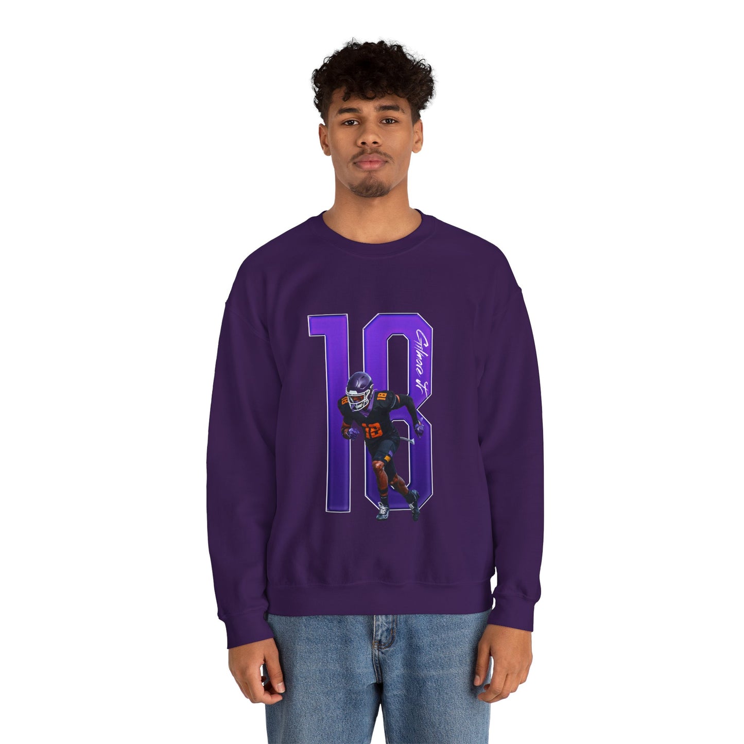 Lebarion Gilmore Jr. Player Icon Number Crewneck Sweatshirt