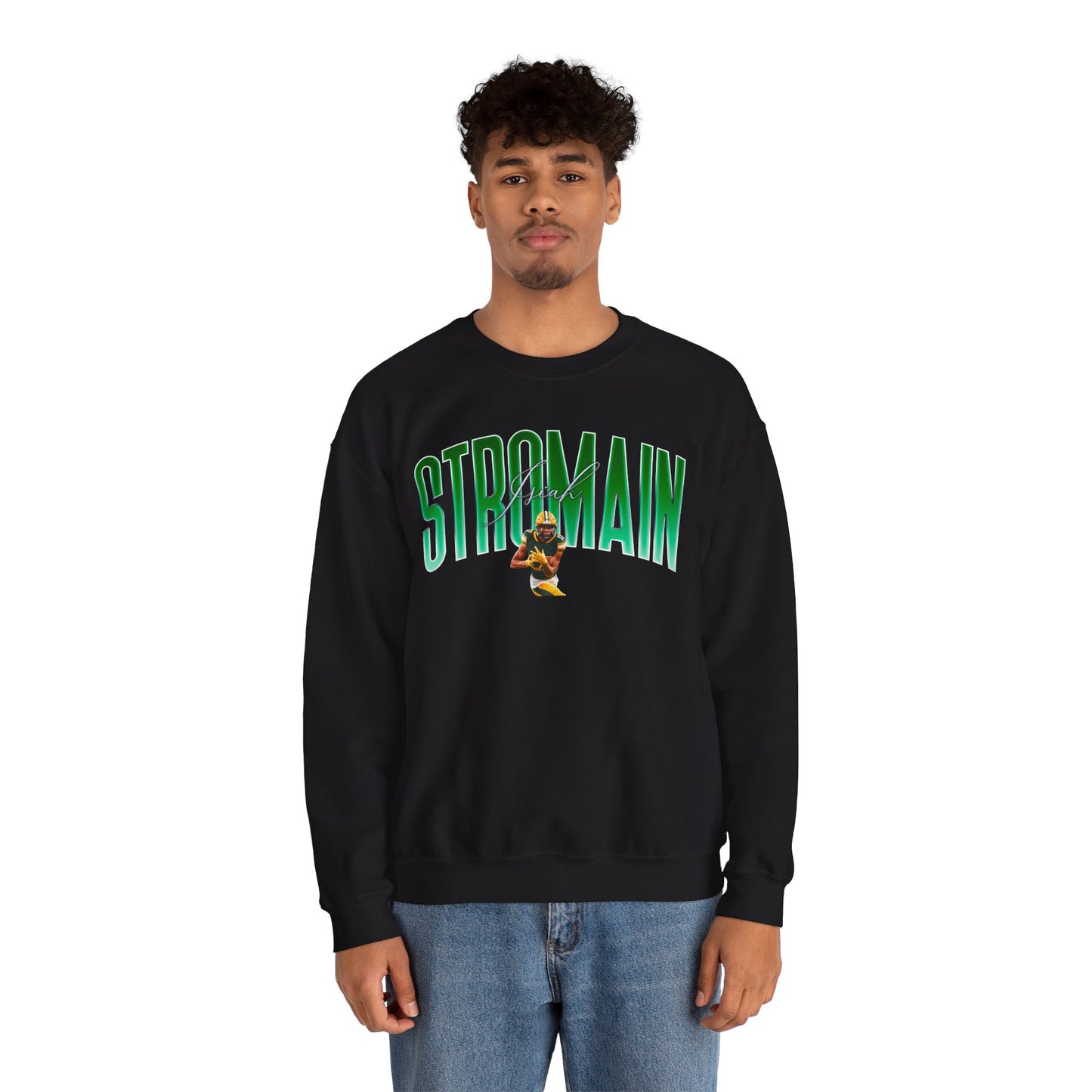 Isiah Stromain Big Last Name Crewneck Sweatshirt