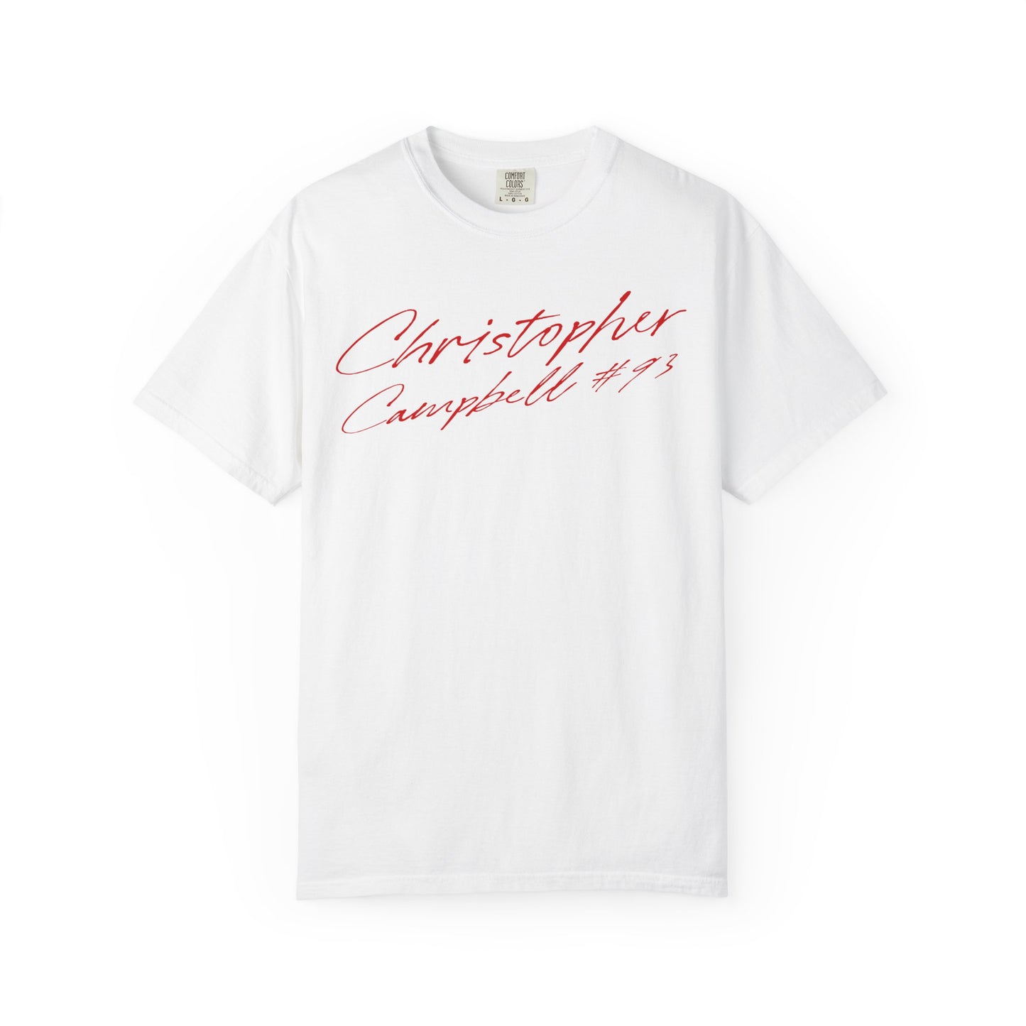 Christopher Campbell Cursive Name & Number Premium Tee
