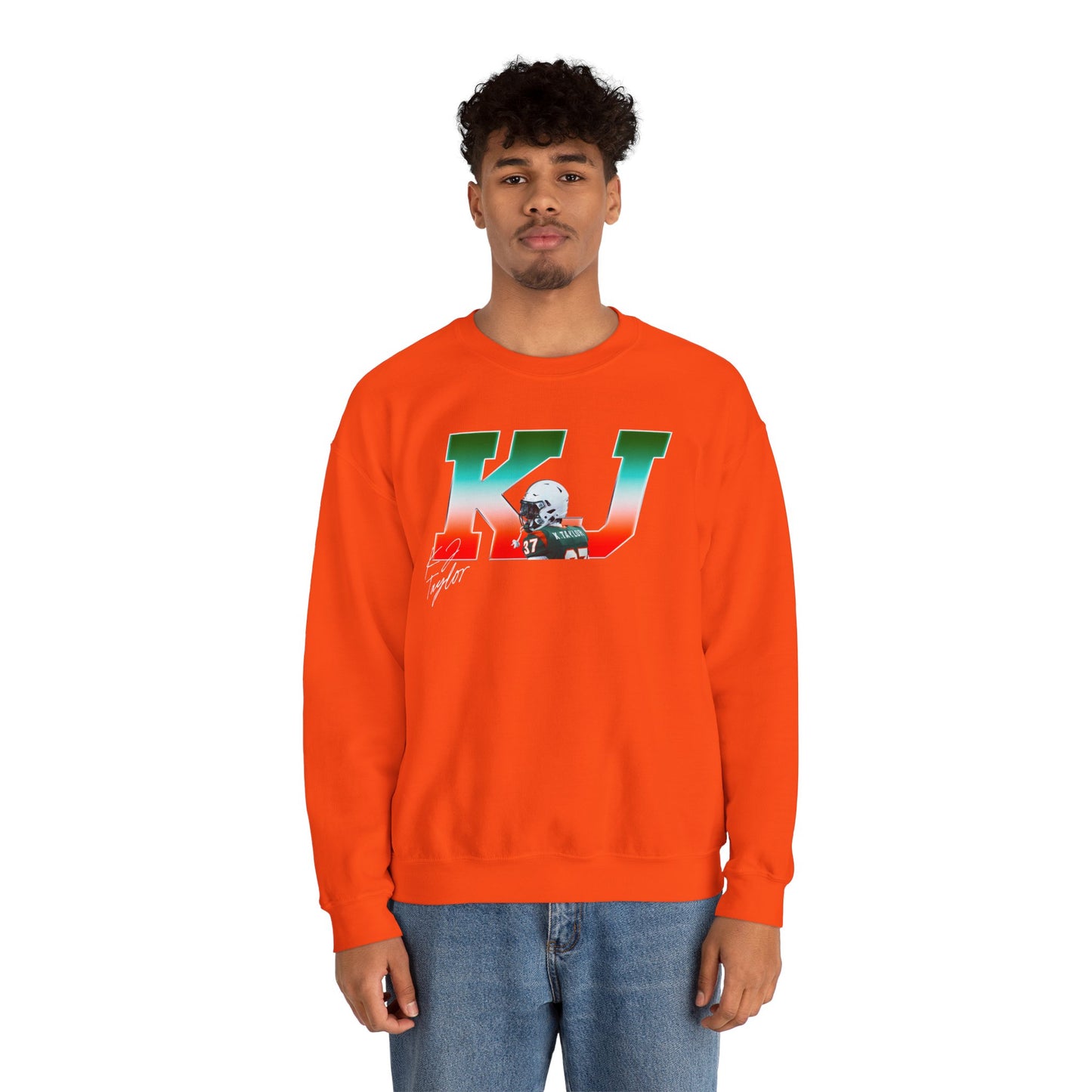 Kj Taylor Big Initials Crewneck Sweatshirt