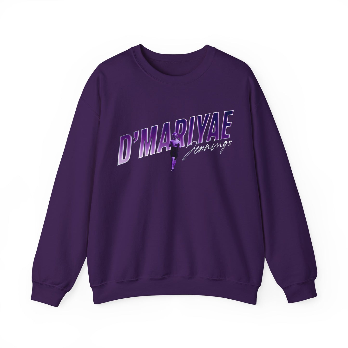 D'Mariyae Jennings Cursive Combo Colored Crewneck Sweatshirt
