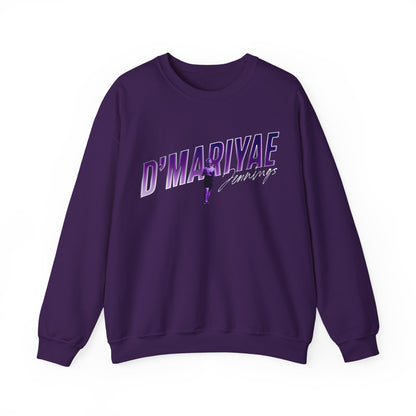 D'Mariyae Jennings Cursive Combo Colored Crewneck Sweatshirt