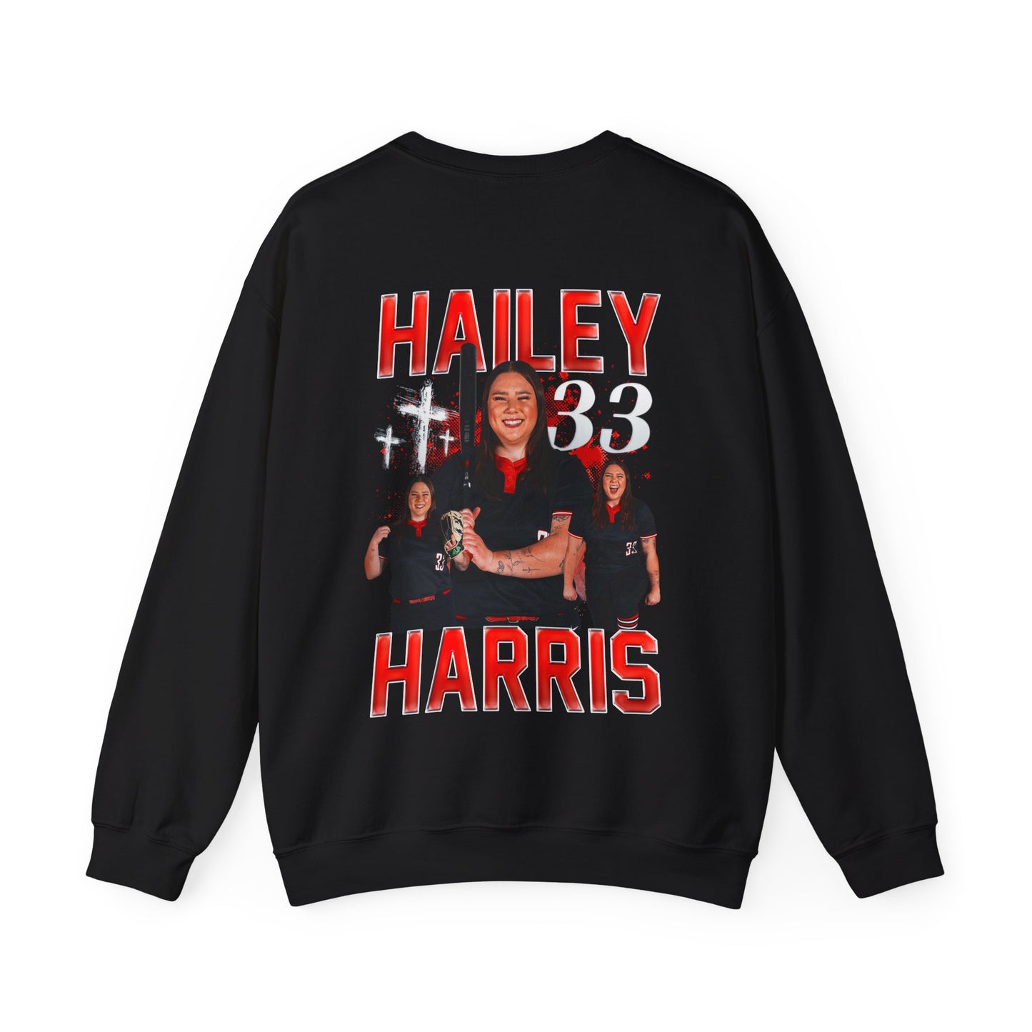 Hailey Harris Logo Front & Back Crewneck