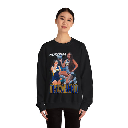 Mayah Tiscareno White & Colored Combo Crewneck Sweatshirt