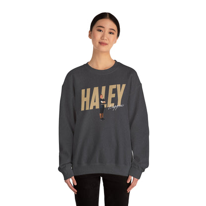 Haley Waggoner Cursive Combo Crewneck Sweatshirt