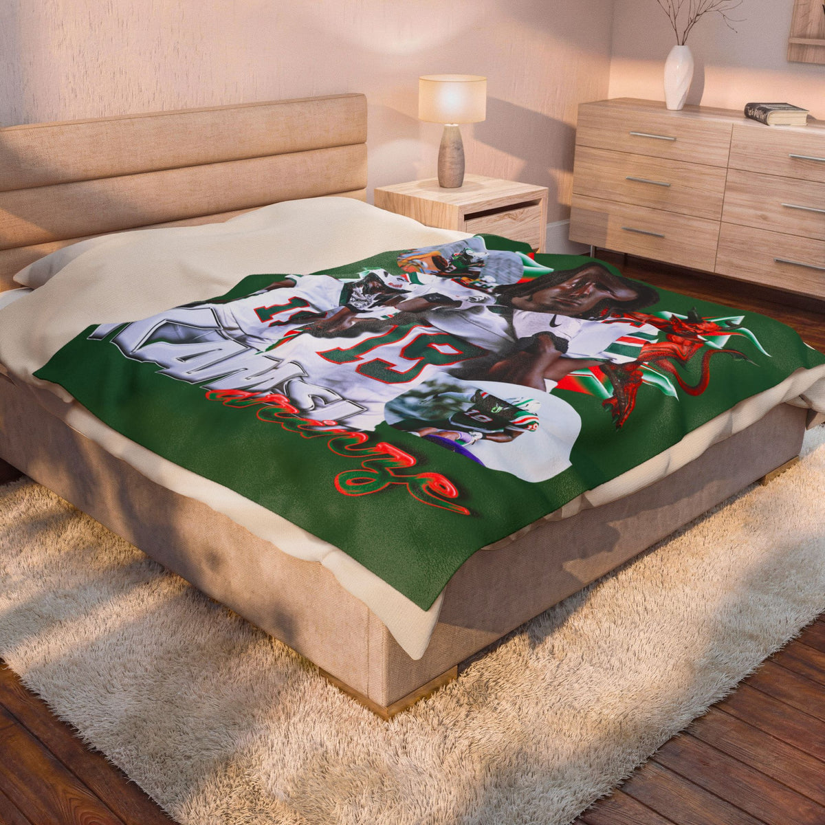 Kamsi Arinze 60"-80" Plush Blanket