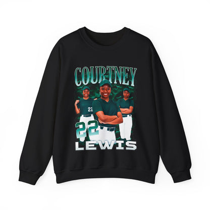 Courtney Lewis Colored & White Combo Crewneck Sweatshirt