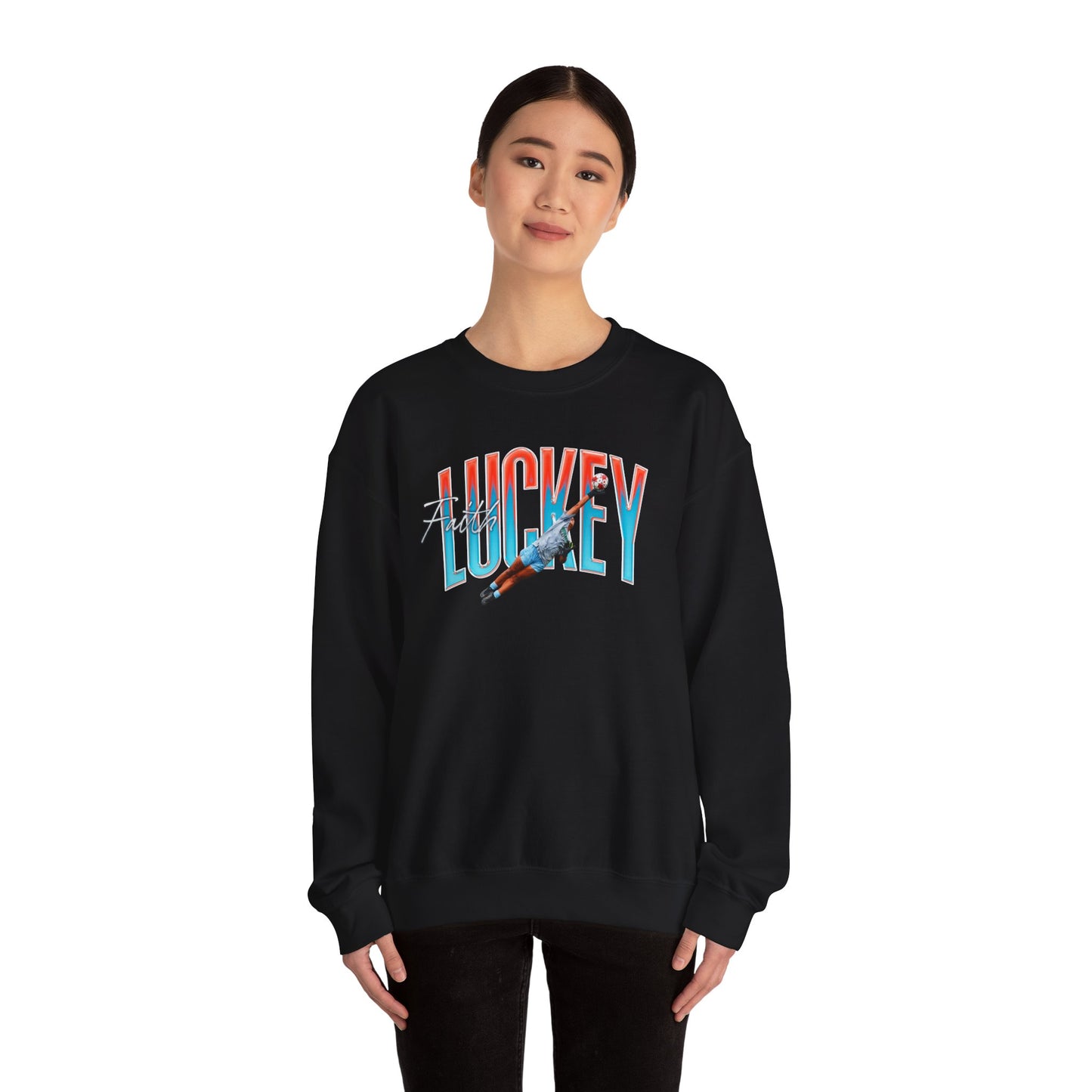 Faith Luckey Big Last Name Crewneck Sweatshirt