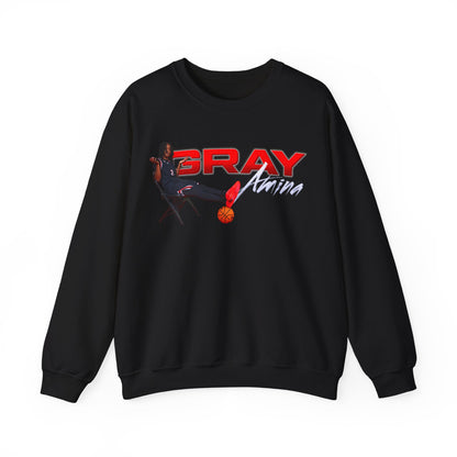 Amina Gray Big Last Name Crewneck Sweatshirt