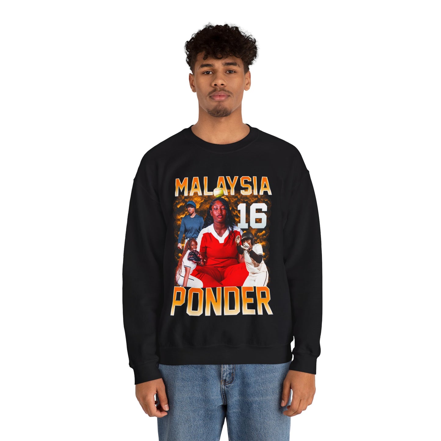 Malaysia Ponder Single Color Combo Crewneck Sweatshirt