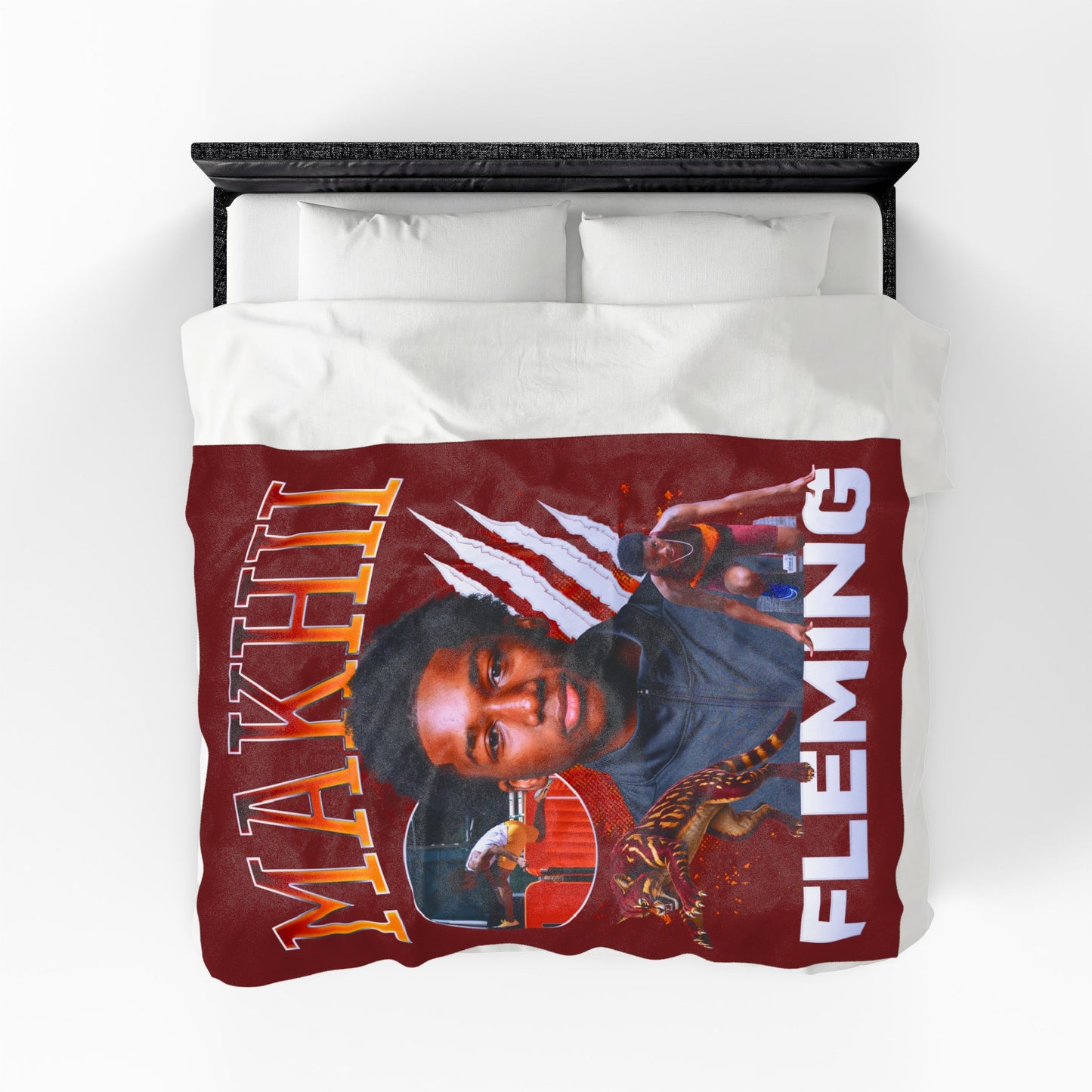 Makhii Fleming 60"-80" Plush Blanket
