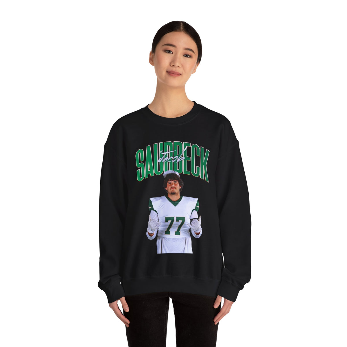 Jacob Saurbeck Curved Combo Colored Crewneck Sweatshirt