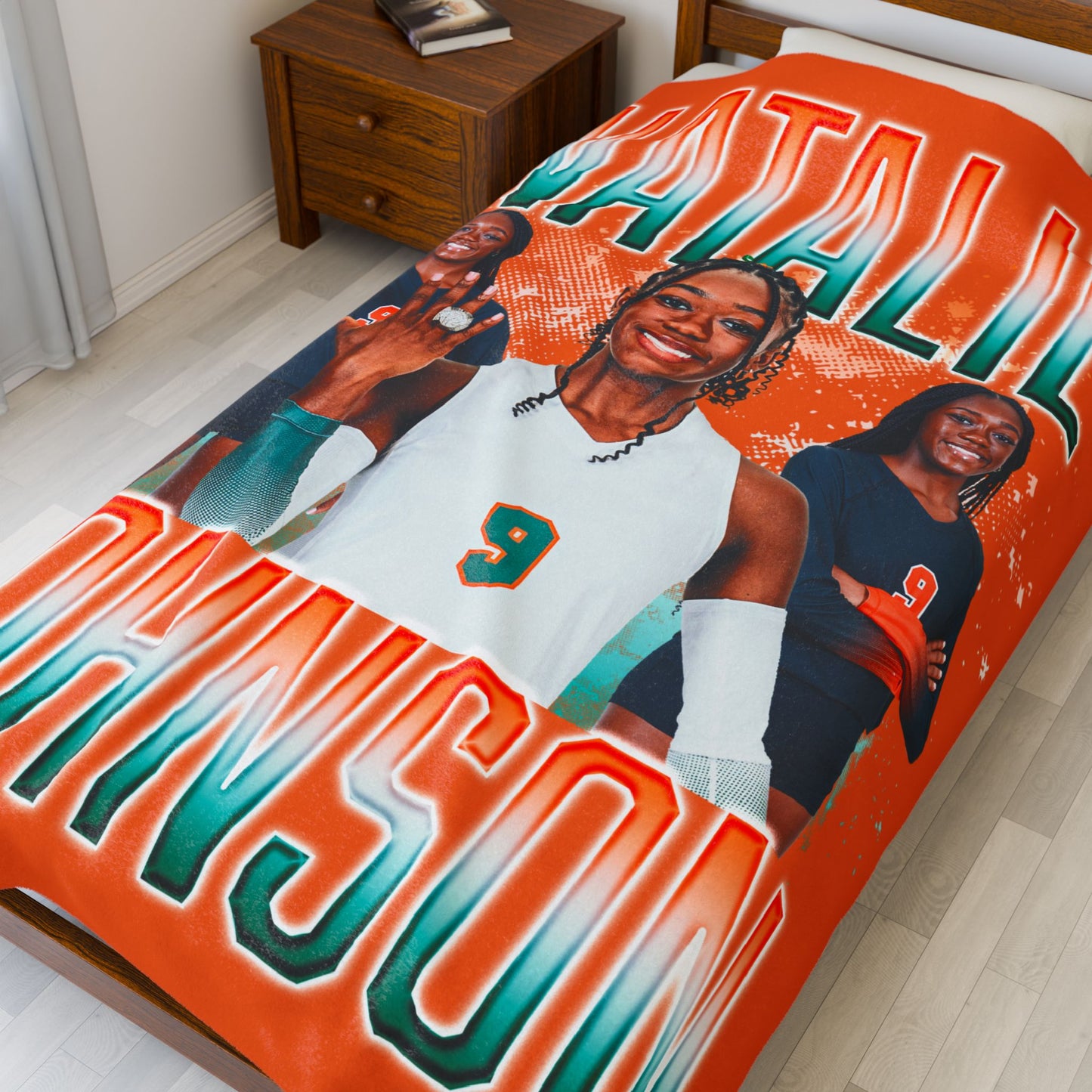 Natalie Johnson 60"-80" Plush Blanket