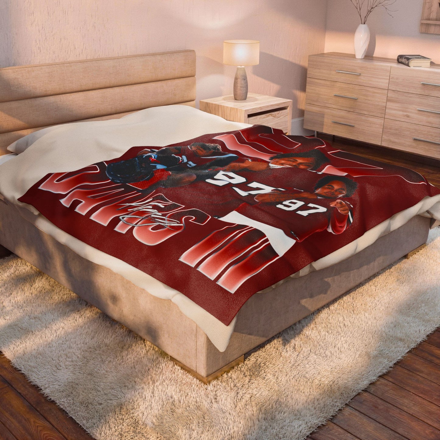 Henry Davis III 60"-80" Plush Blanket