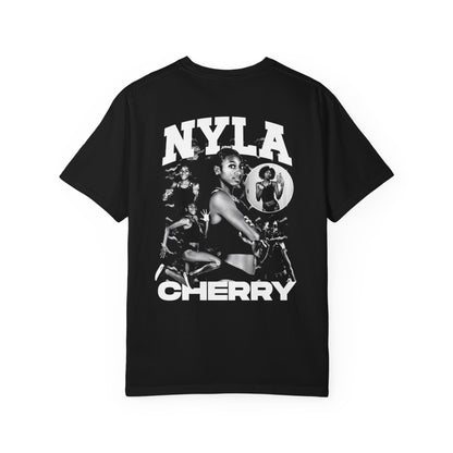 Nyla Cherry Vintage Blackout Premium Tee