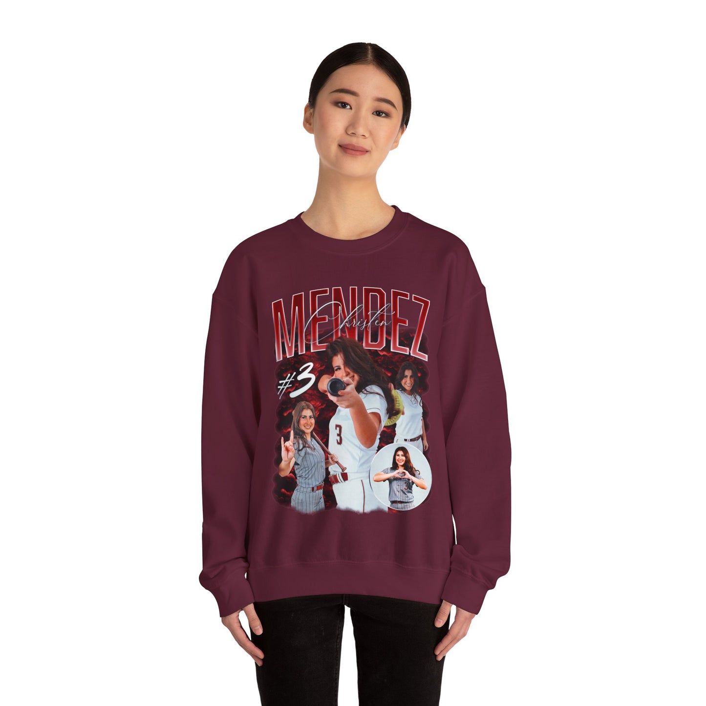 Christen Mendez Last Name Highlight Crewneck Sweatshirt