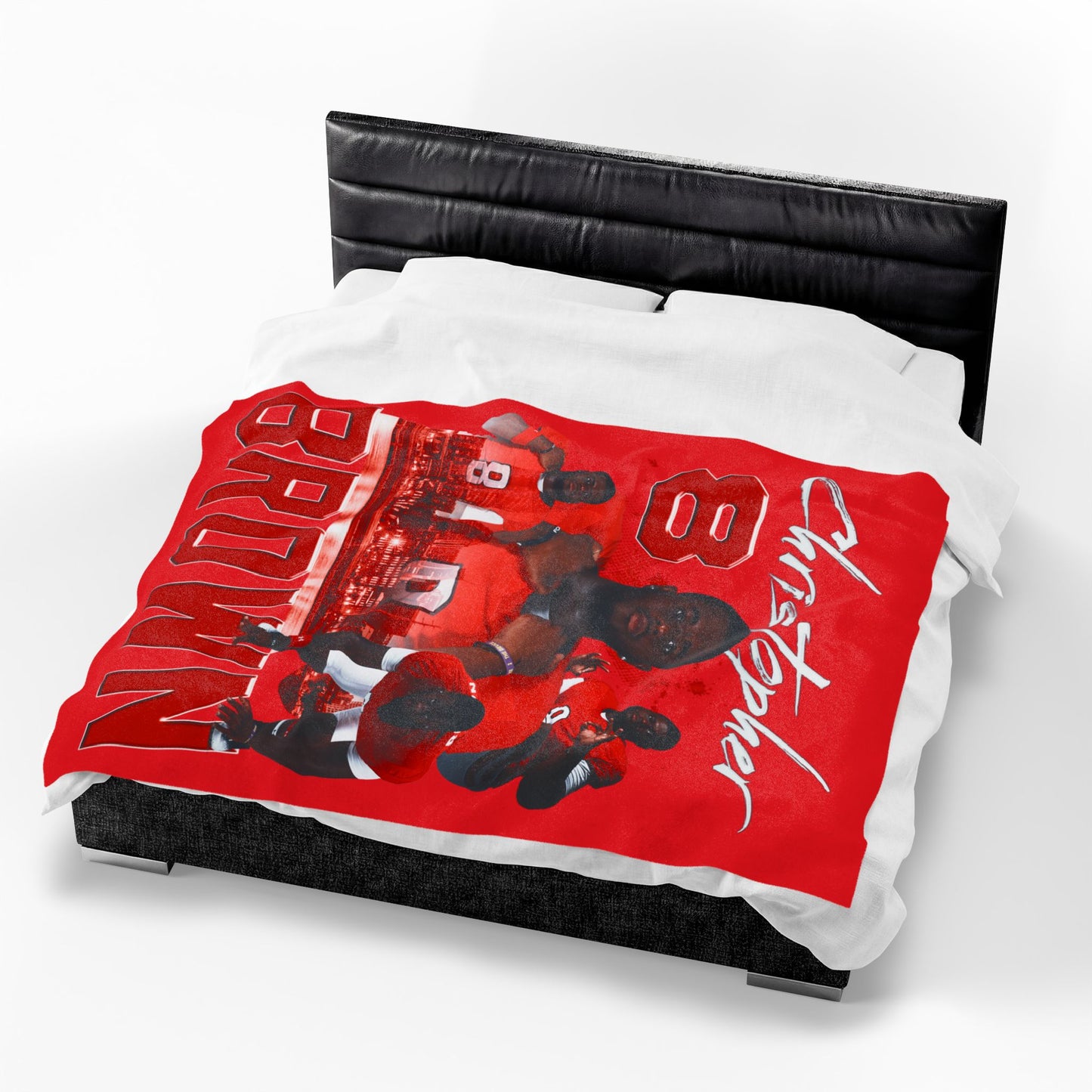 Christopher Brown 60"-80" Plush Blanket