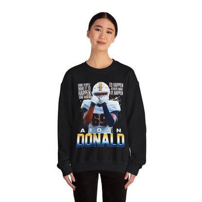 Aidan Donald Featured Quote Crewneck Sweatshirt
