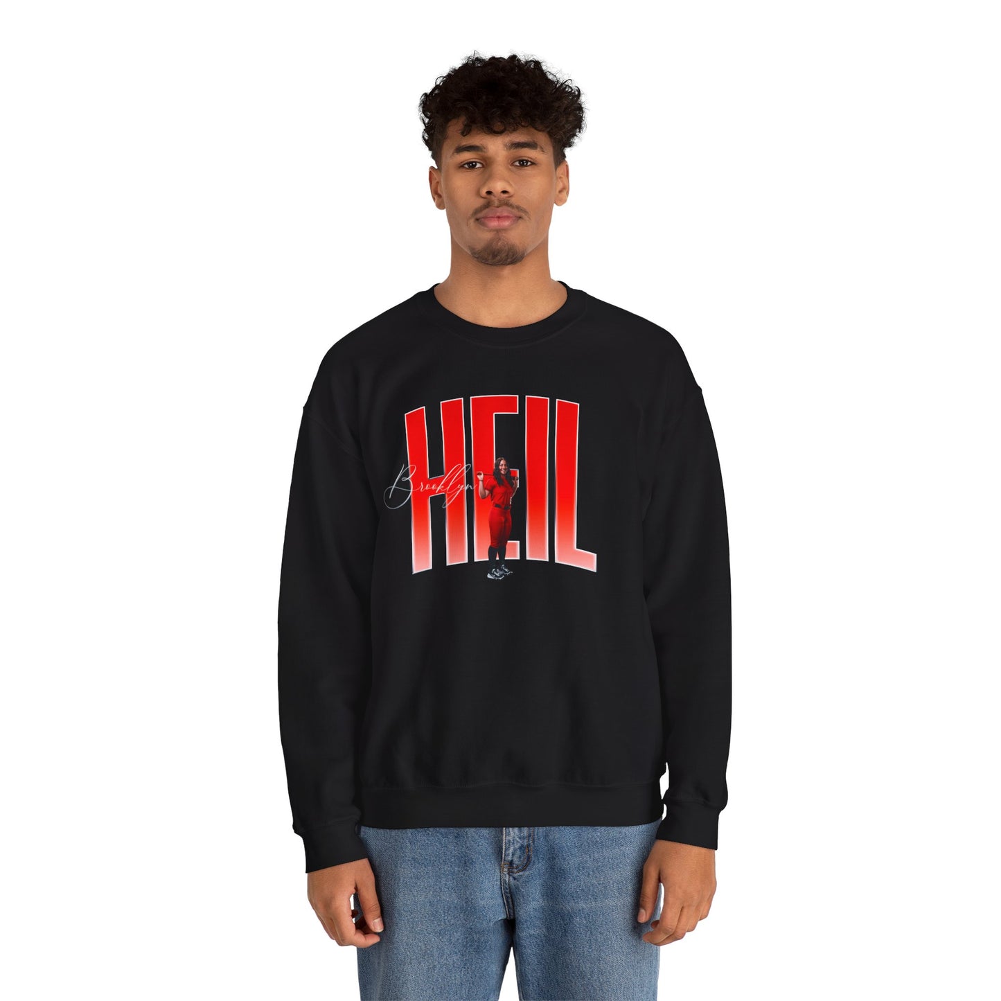 Brooklyn Heil Big Last Name Crewneck Sweatshirt