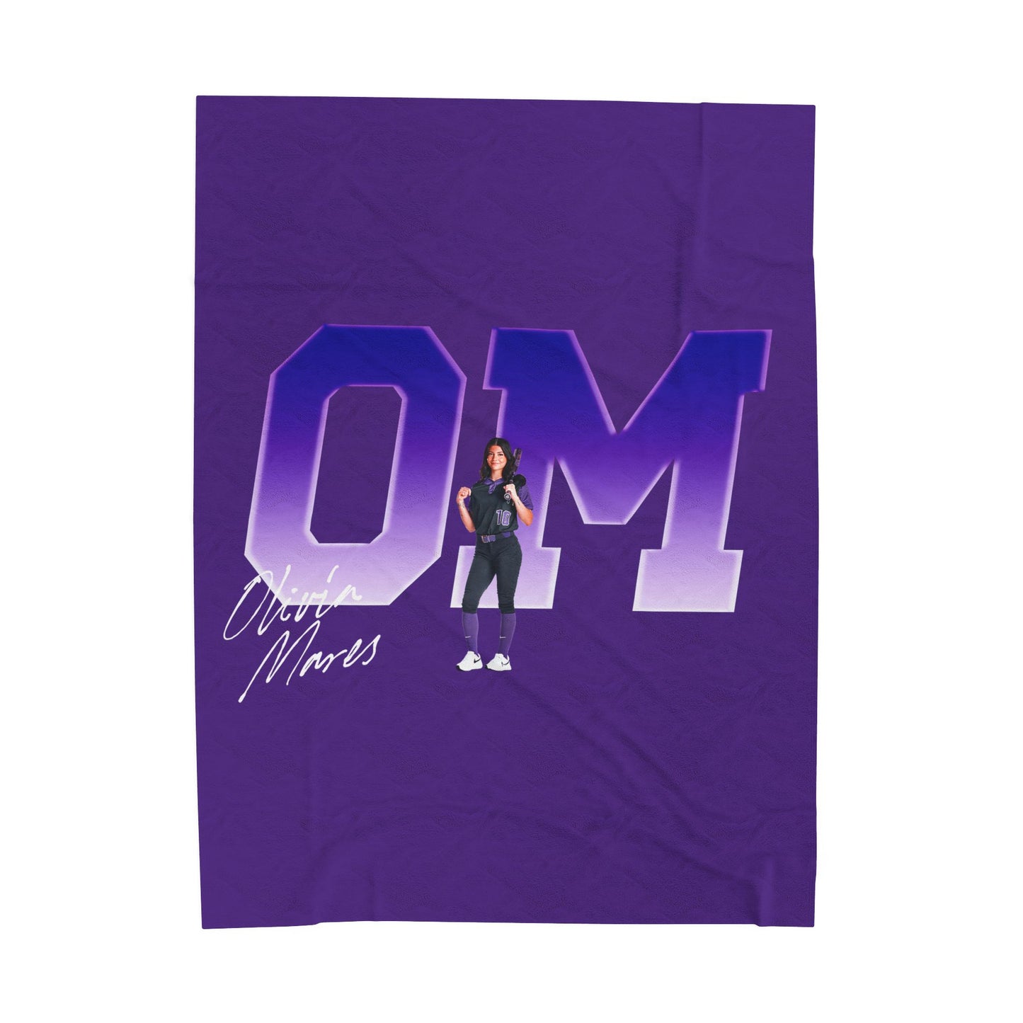 Olivia Mares Single Color Combo 60"-80" Plush Blanket