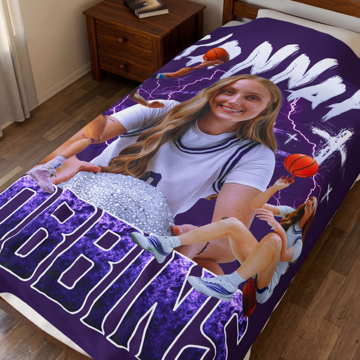 Hannah Robbins 60"-80" Plush Blanket