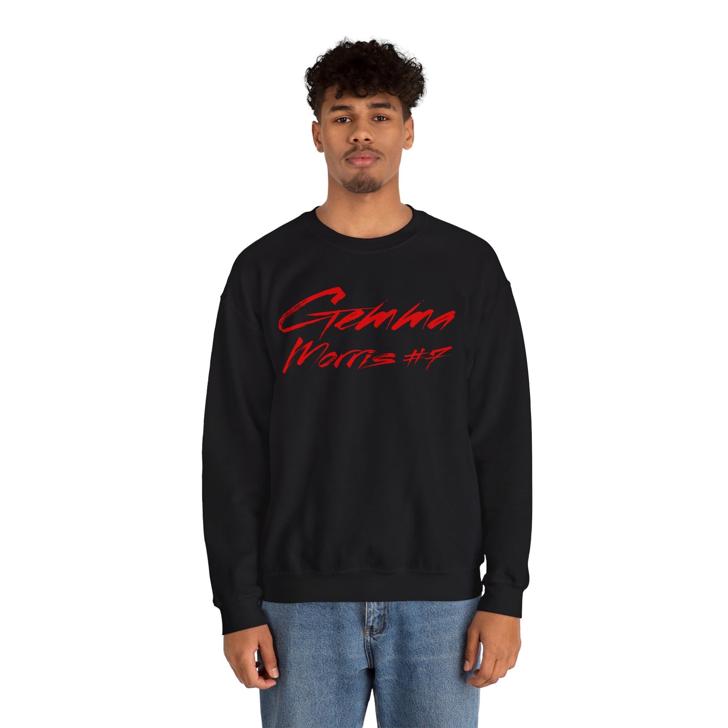 Gemma Morris Cursive Name & Number Crewneck Sweatshirt