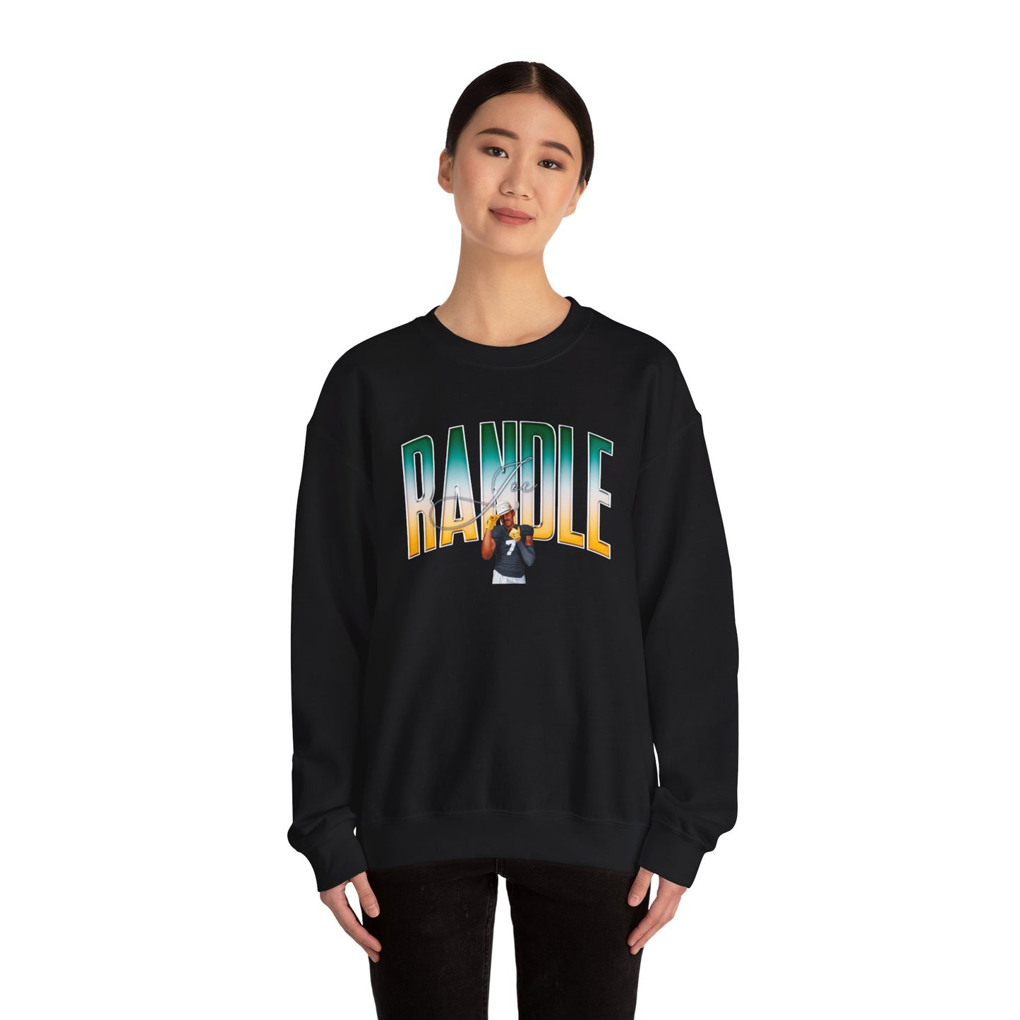 Joe Randle Curved Combo Colored Crewneck Sweatshirt