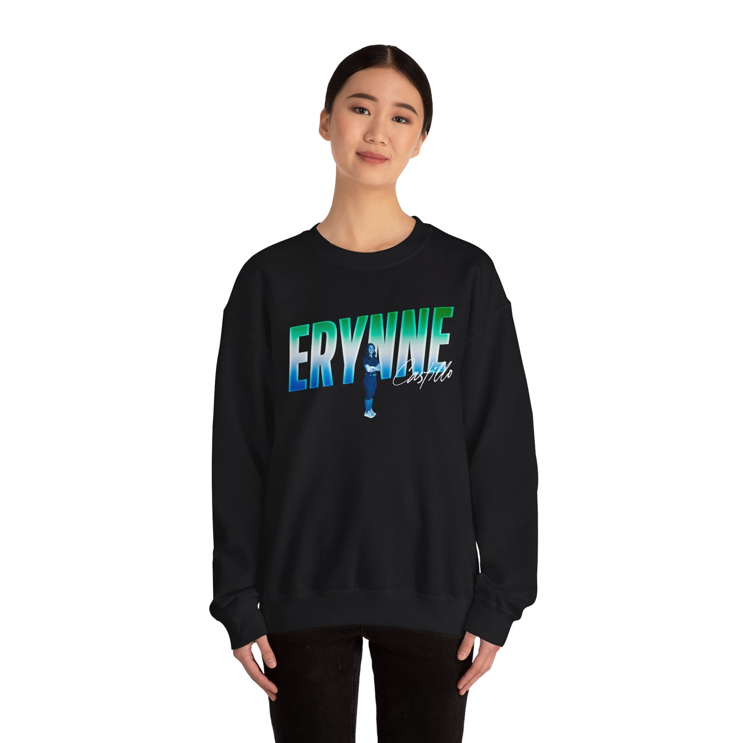 Erynne Castillo Cursive Combo Colored Crewneck Sweatshirt