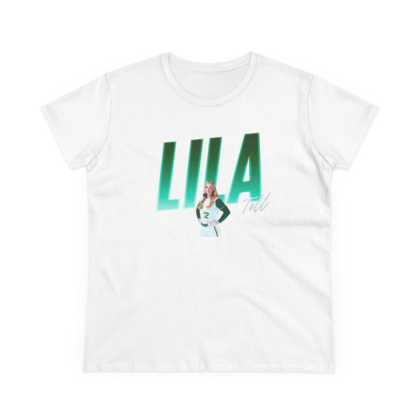 Lila Toll Cursive Combo Colored Women's Tee