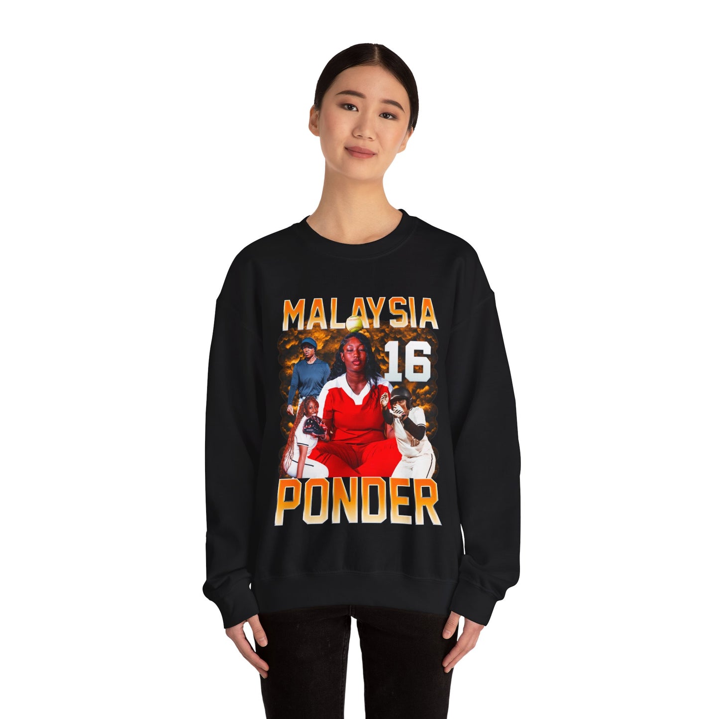 Malaysia Ponder Single Color Combo Crewneck Sweatshirt