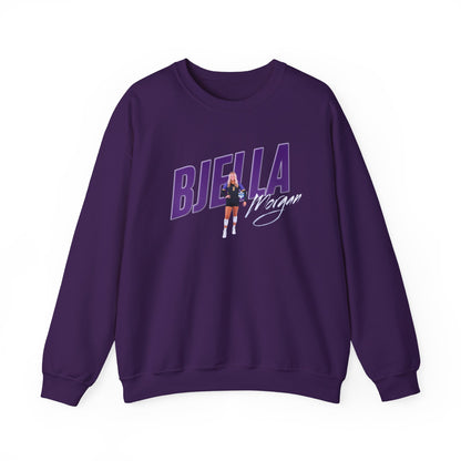 Morgan Bjella Cursive Combo Colored Crewneck Sweatshirt