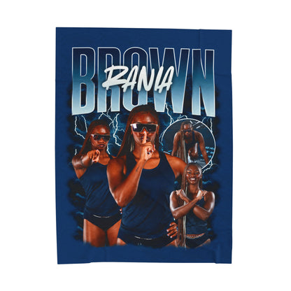 Rania Brown 60"-80" Plush Blanket