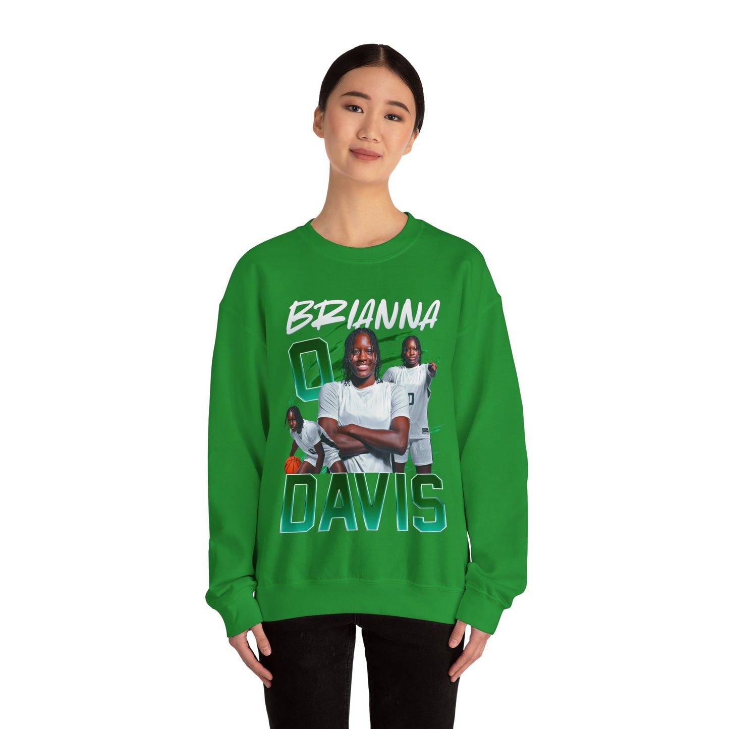 Brianna Davis White & Colored Combo Crewneck Sweatshirt