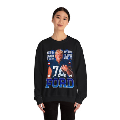 Aiden Ford Featured Quote Crewneck Sweatshirt