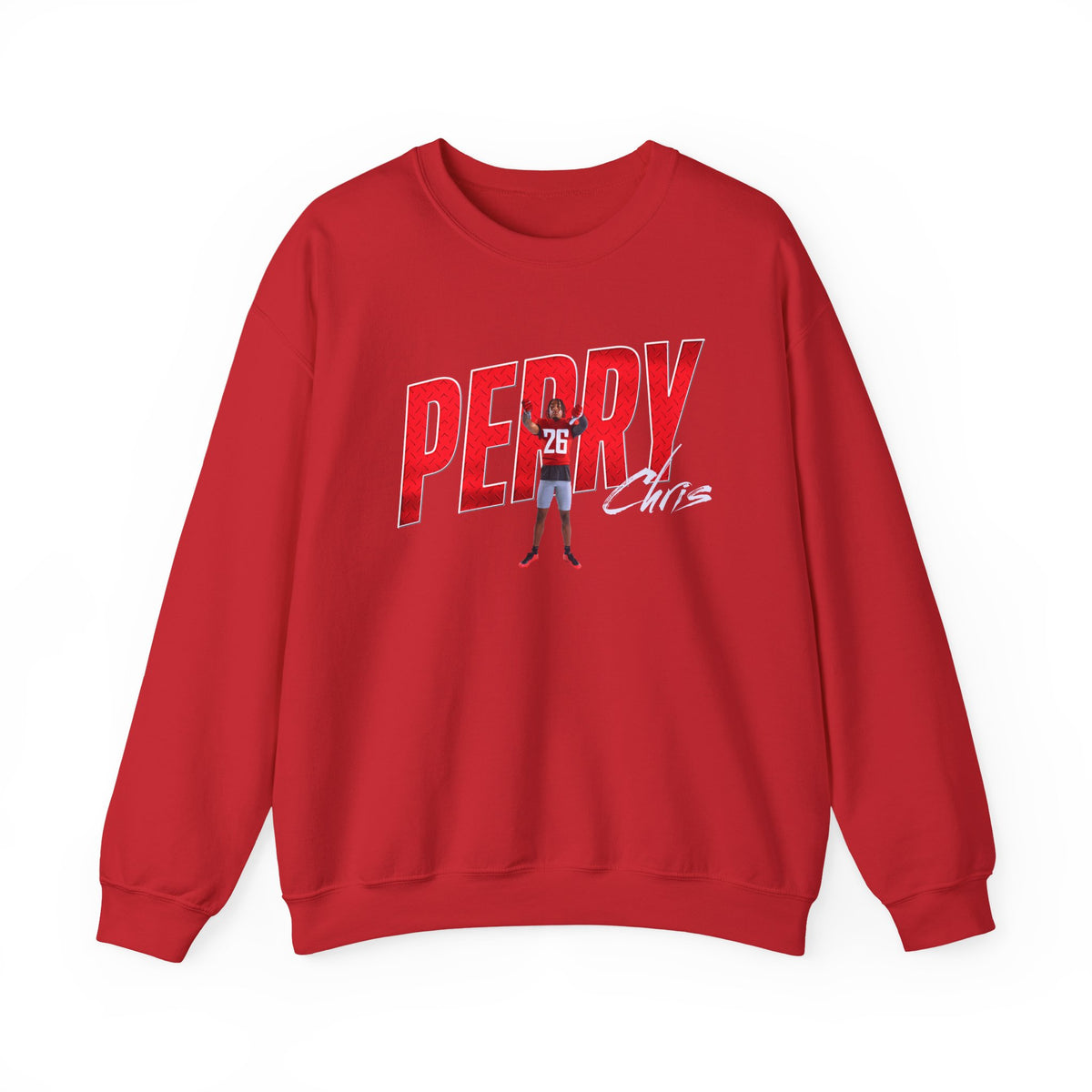 Chris Perry Cursive Combo Crewneck Sweatshirt
