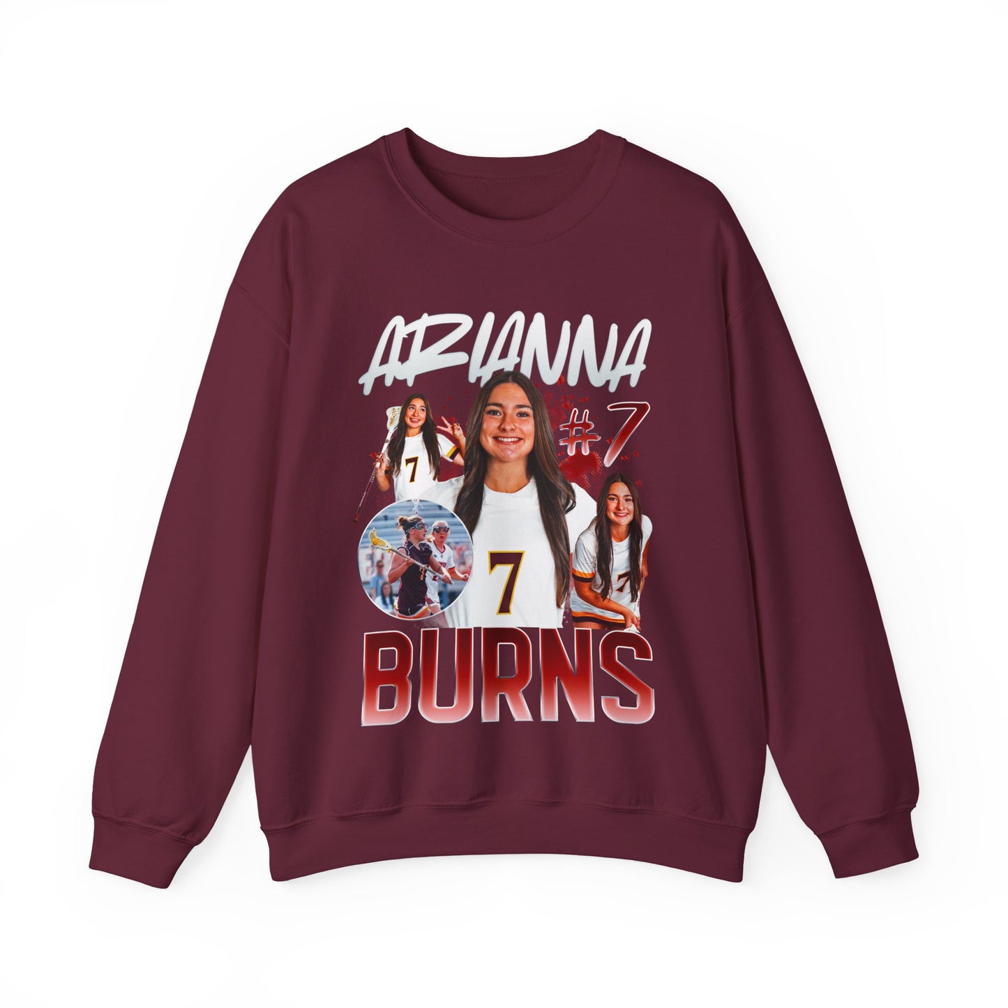 Arianna Burns White & Colored Combo Crewneck Sweatshirt