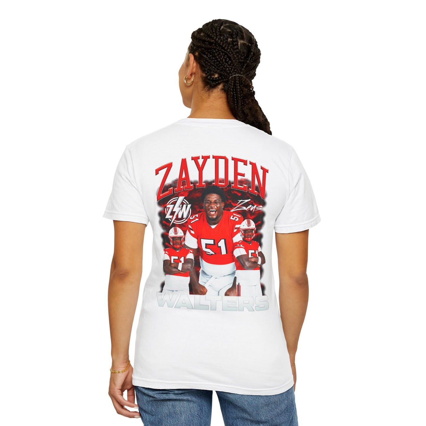 Zayden Walters Logo Front & Back Premium Tee