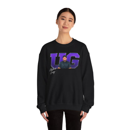 Uelese Grey Big Initials Crewneck Sweatshirt