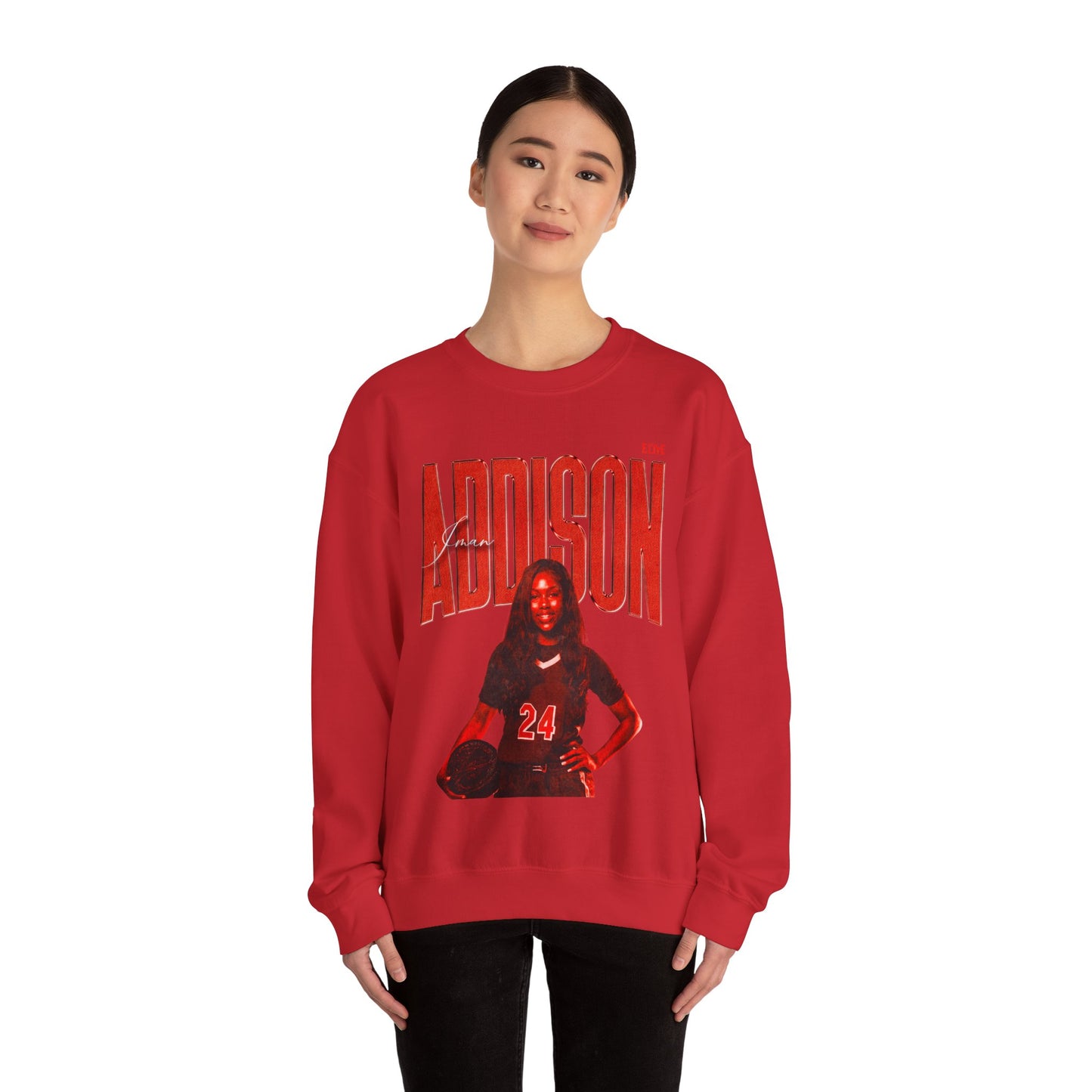 Iman Addison Faded Glory Crewneck Sweatshirt