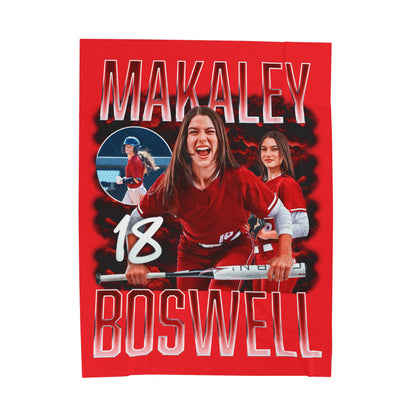 Makaley Boswell Single Color Combo 60"-80" Plush Blanket